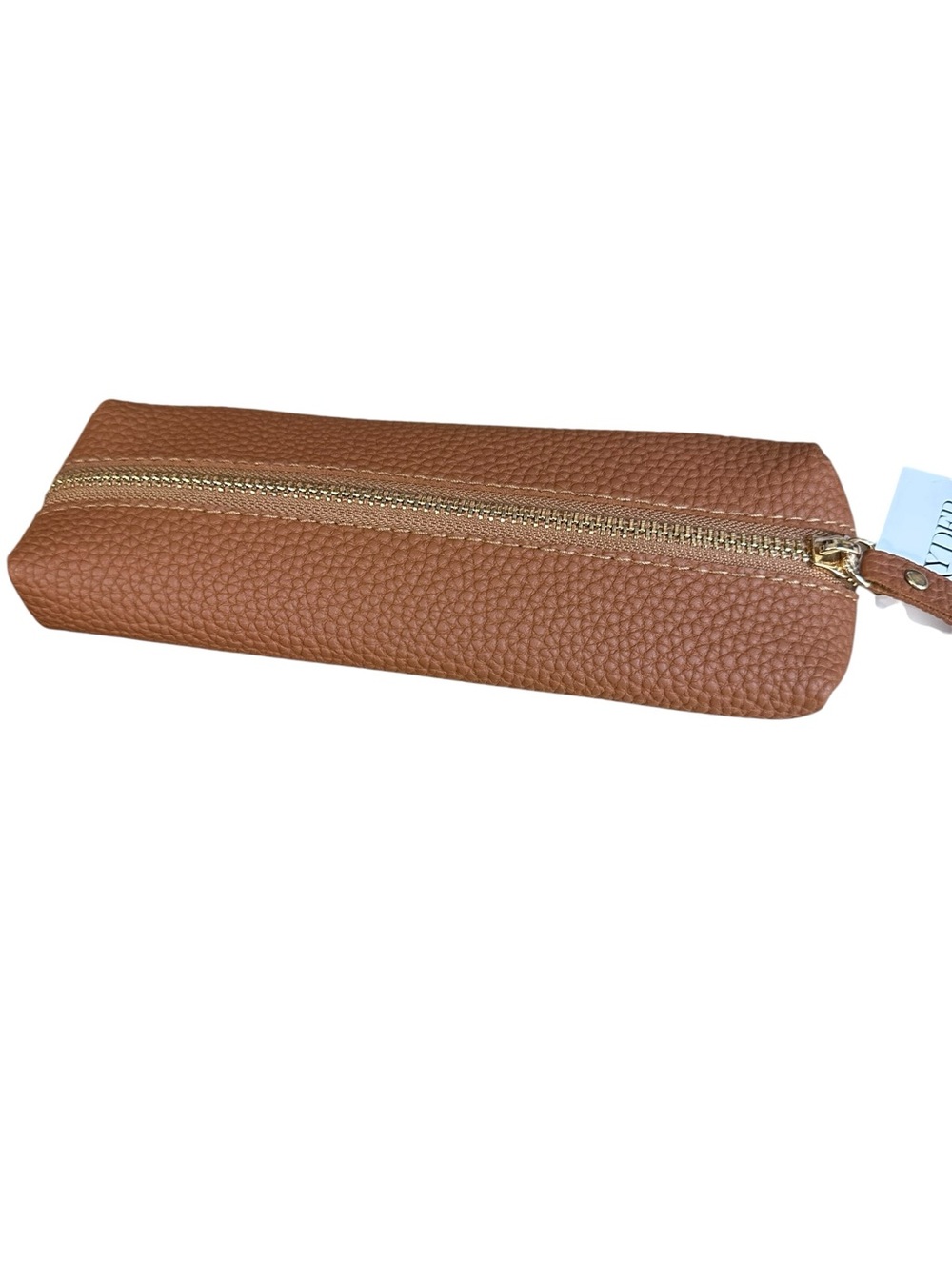 Leather Zip Pouch - Brown